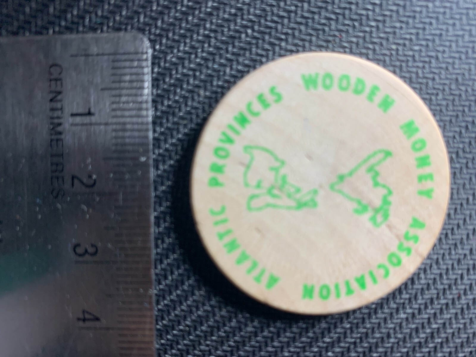 Rods's royalty wooden 25 cents 1991 Coin Token