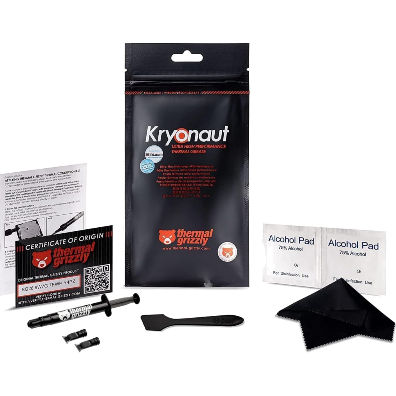 Thermal Grizzly Kryonaut - High Performance Thermal Paste for Cooling Processor