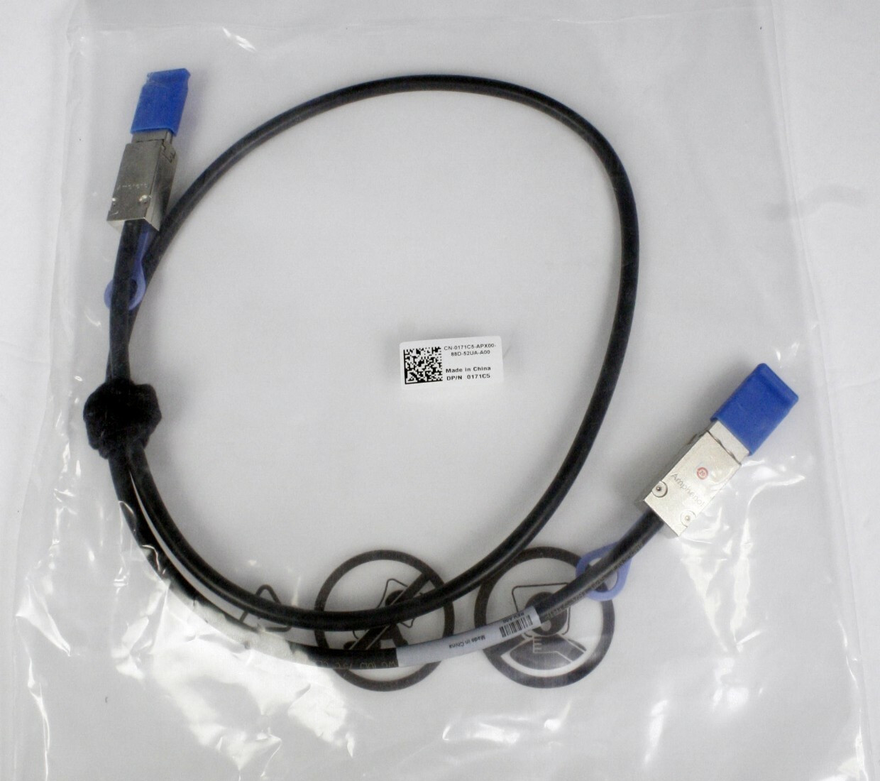 New Dell 0.6 meter / 1.9FT external mini-SAS cable SFF-8088 SAS SFF-8088 W508F