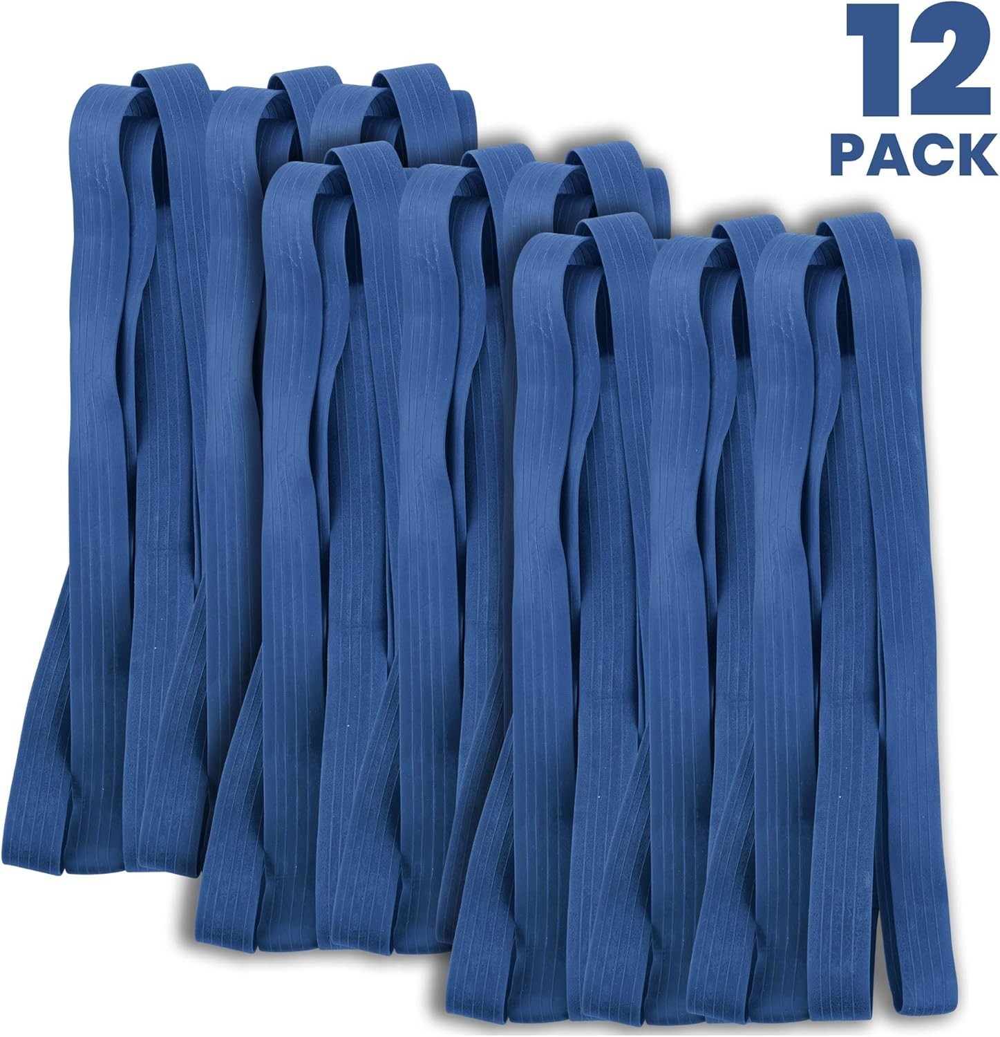 Reusable Extra Large Rubber Bands - Ideal for Moving Blankets, 12 Pack, 36" Long
