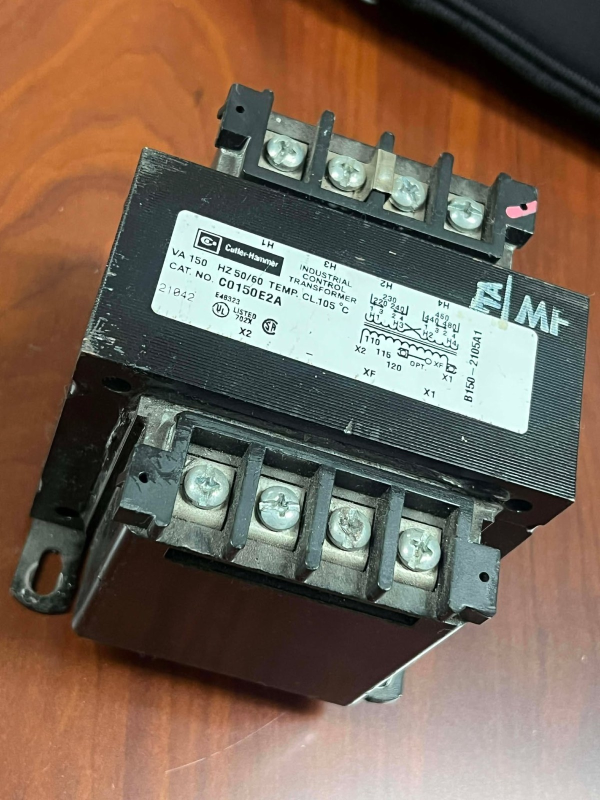 EATON CUTLER-HAMMER C0150E2A Industrial Control Transformer - 220-480:120v 150VA
