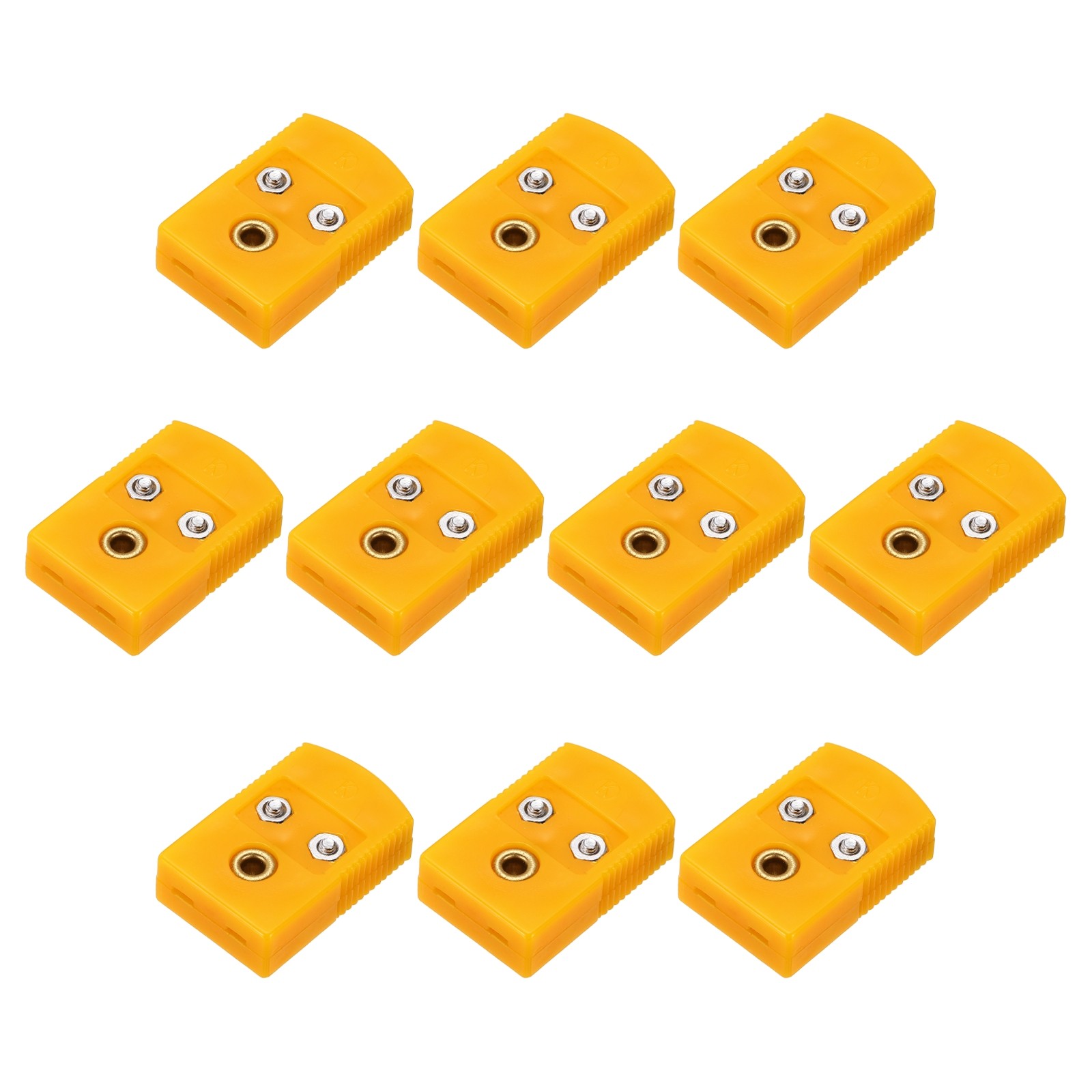 K Type Thermocouple Wire Connectors Female Plug Adapter Temperature 120°C 10 Pcs