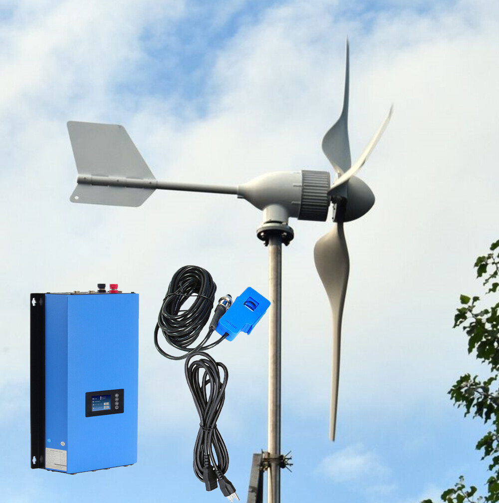 5000W Wind Turbine Generator  Complete Wind System On Grid Inverter 48V 96V