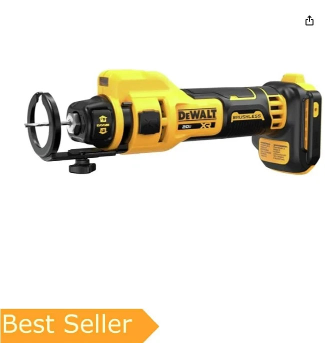 DEWALT 20V MAX* XR Brushless Drywall Cut-Out Tool (Tool Only) (DCE555B)