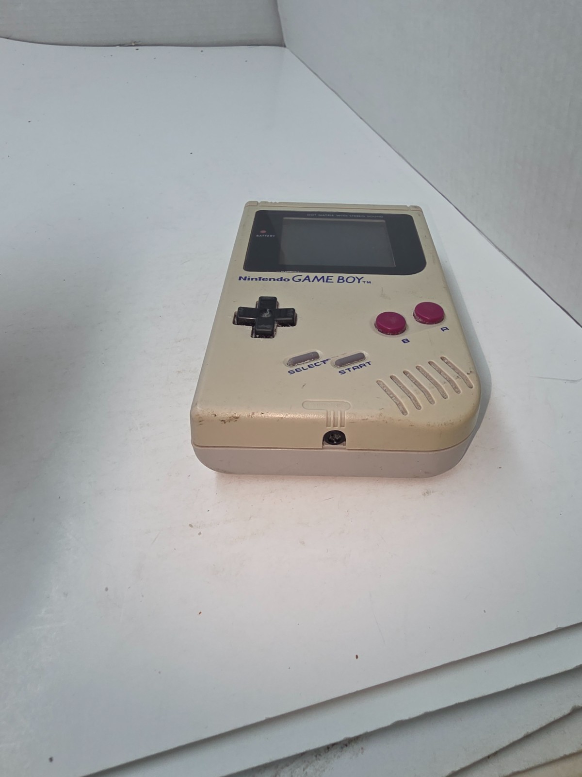Powers On & works has Sound Gameboy Original DMG-01 Console Could use new LCD C6