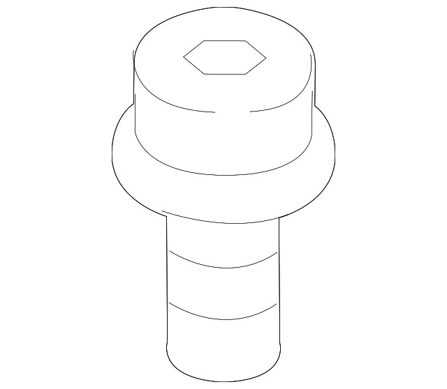 Genuine BMW Side Panel Screw 07-12-9-904-819