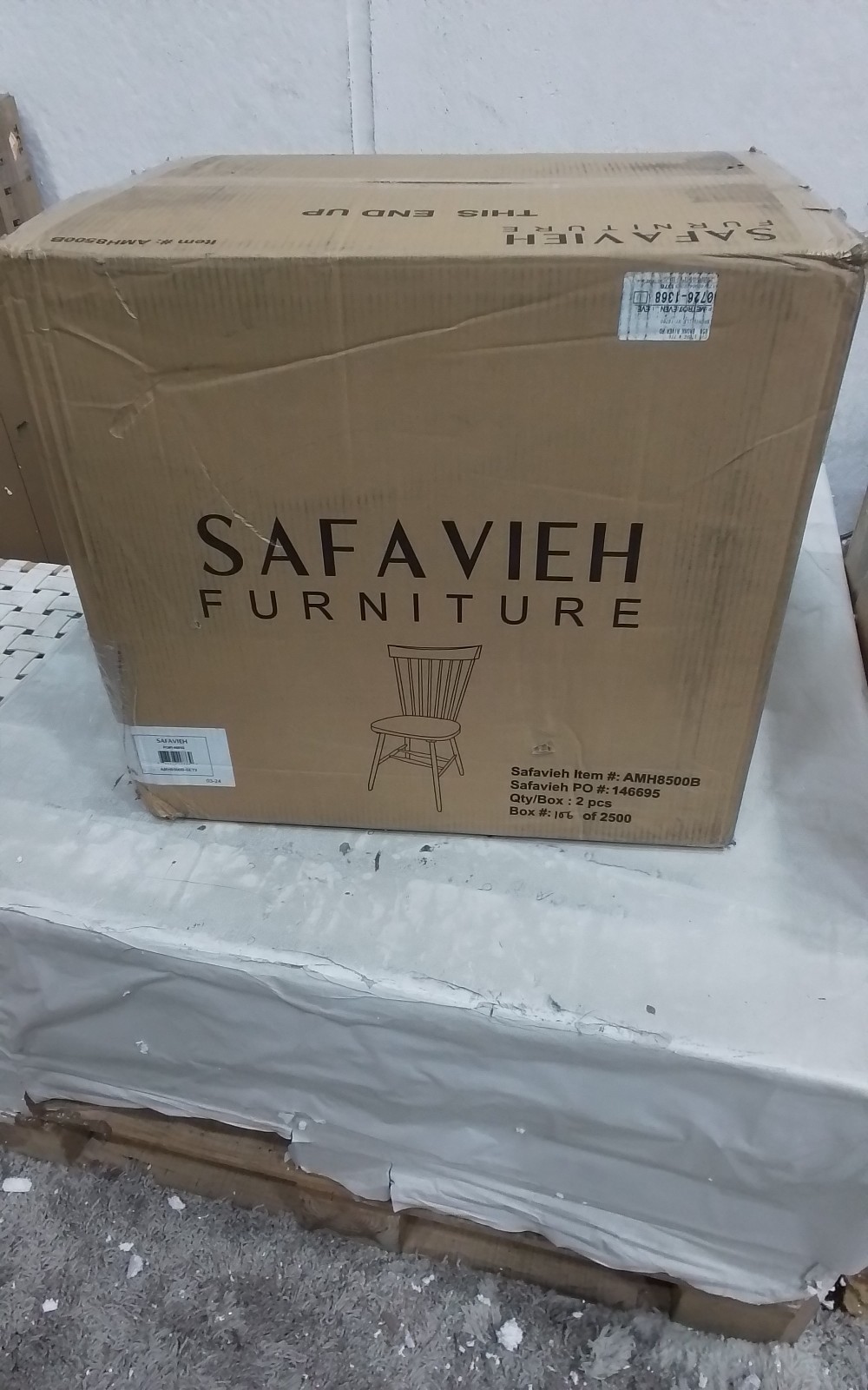 Safavieh PARKER SPINDEL SIDE CHAIR, Reduced Price 2172762321 AMH8500B