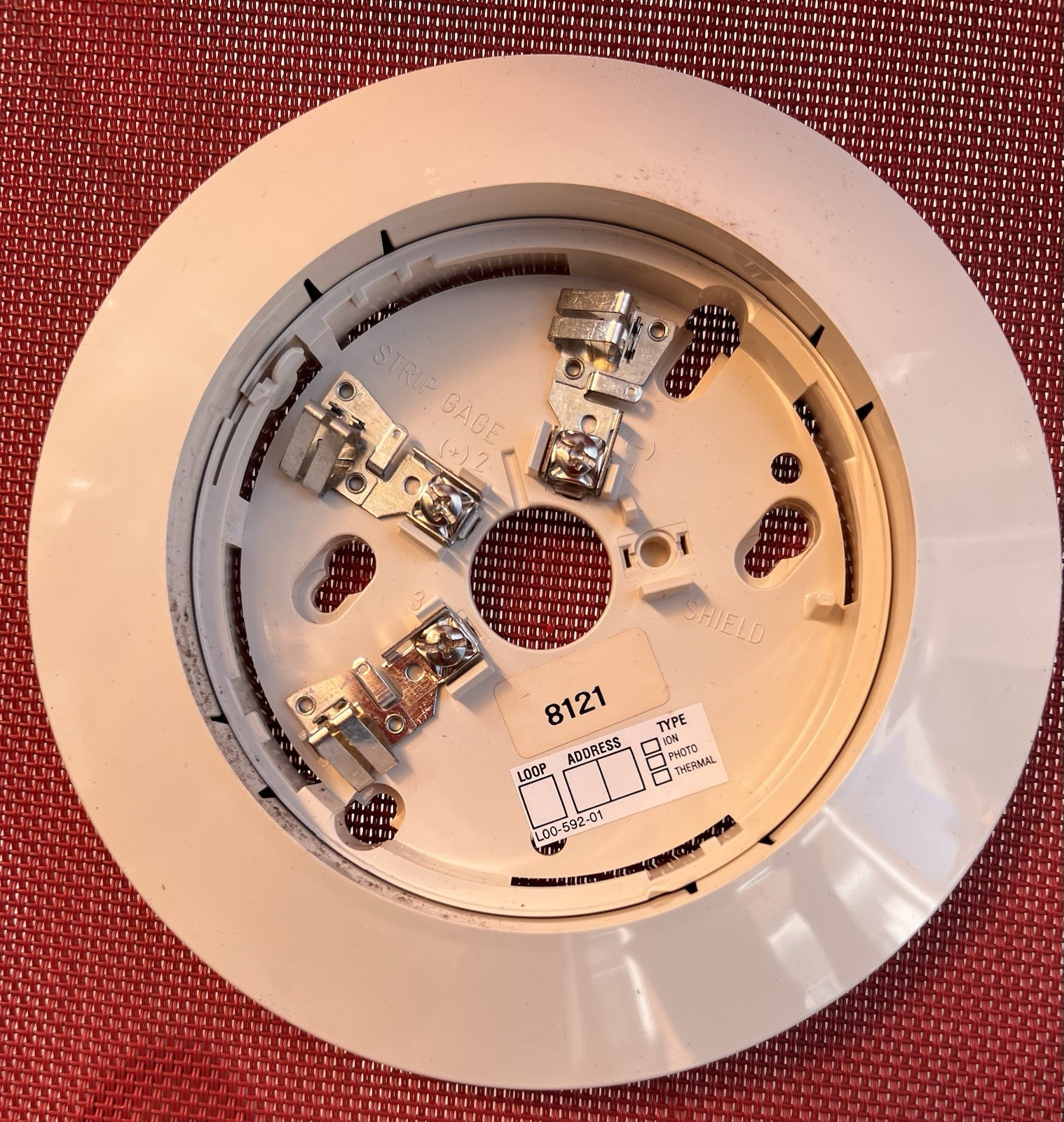 Lot Of 2 - System Sensor B-501B Base Smoke Detector Fire Plug-in Base
