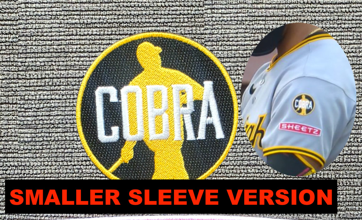 Dave Parker Cobra Patch Pittsburgh Pirates Cobra Baseball Jersey SLEEVE  VERSION