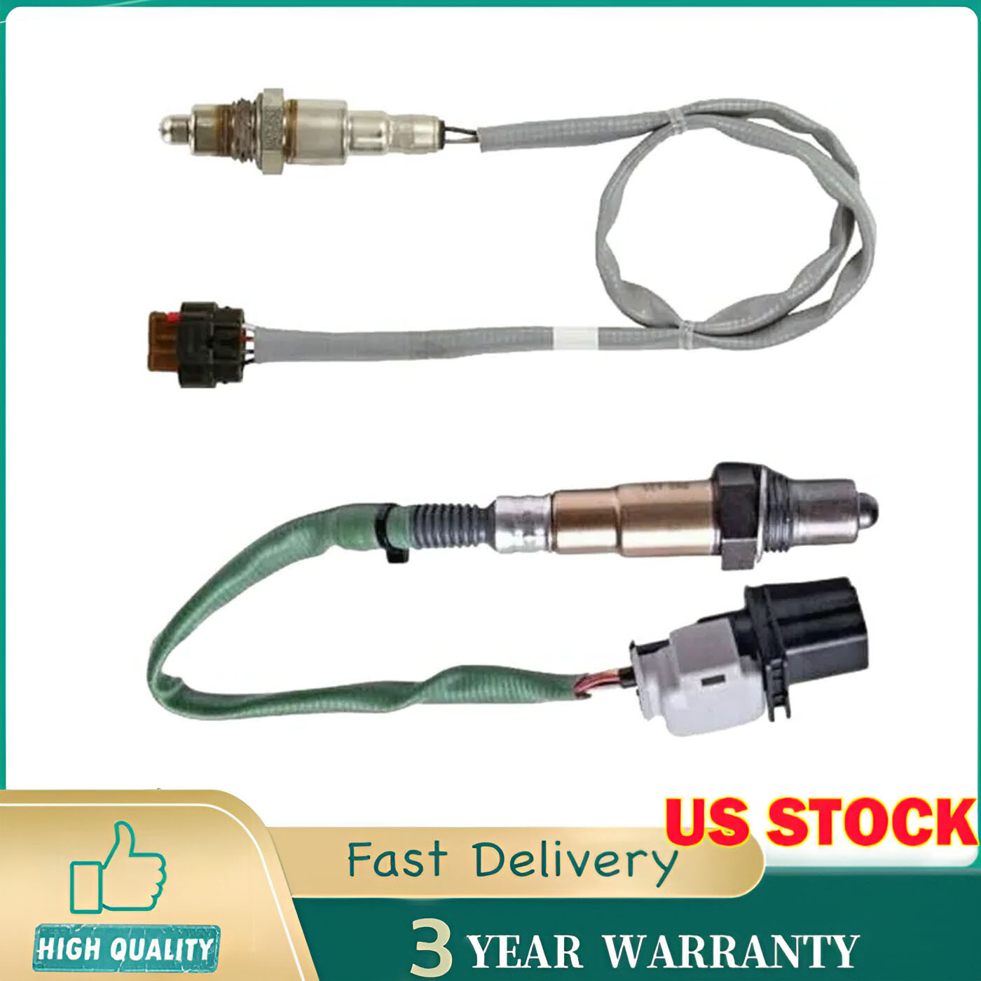 Upstream & Downstream 2X Oxygen Sensor For Ford Fusion 1.5L Turbocharged 14-20