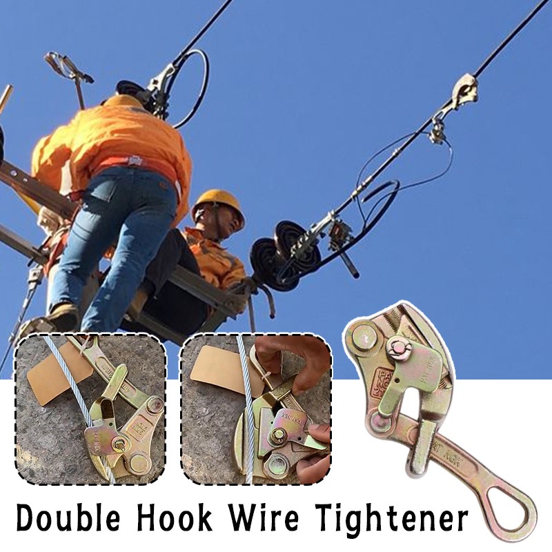 Cable Grip Steel Wire Puller 2 Ton Cable Puller Tool for 4-22 mm Wire Rope.