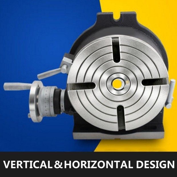 8in Horizontal Vertical 3MT Precision Rotary Table Milling Vernier Drilling