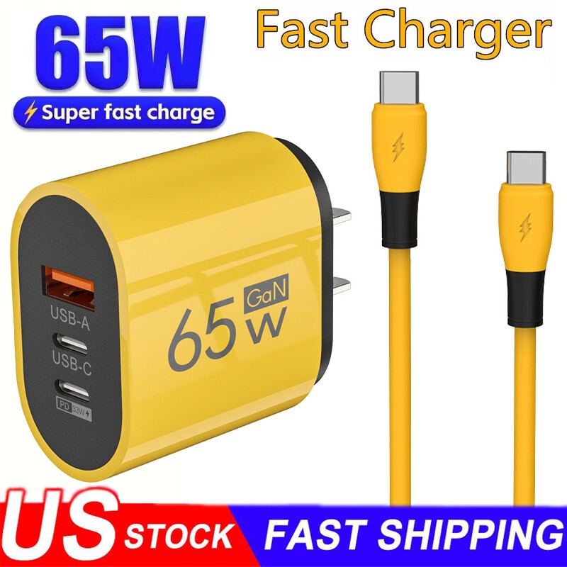 65W Fast Charging Block Type C Wall Charger For Samsung Galaxy S26 Ultra/Plus/26