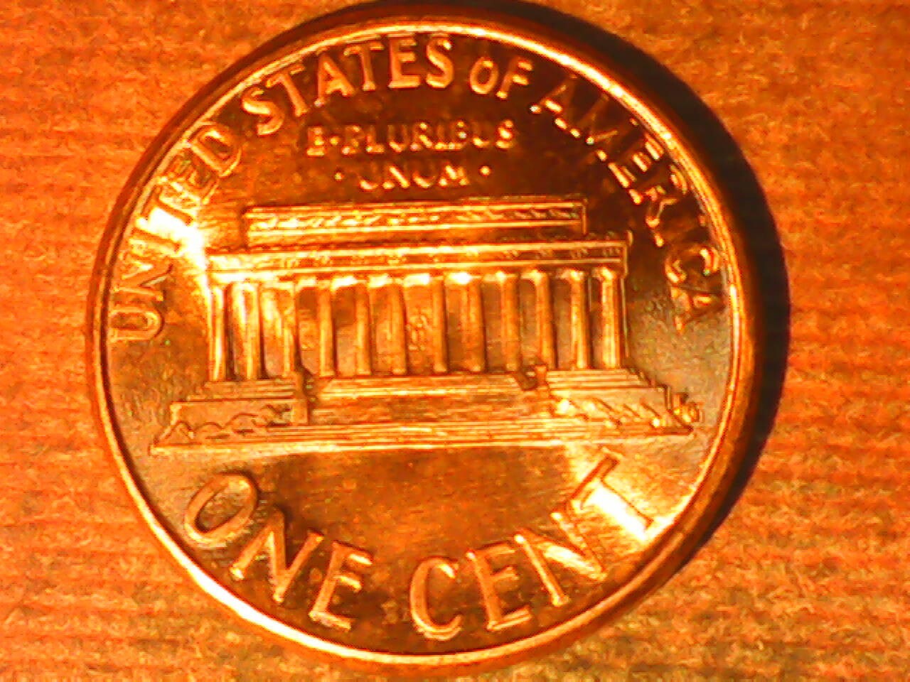 1990 Penny Die Crack Reverse