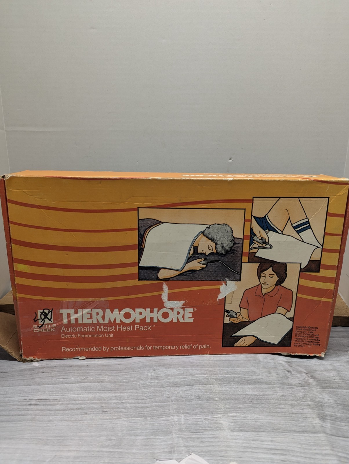 Battle Creek Thermophore Automatic Moist Heating Heat Pad WORKS!! 14x27" Vtg