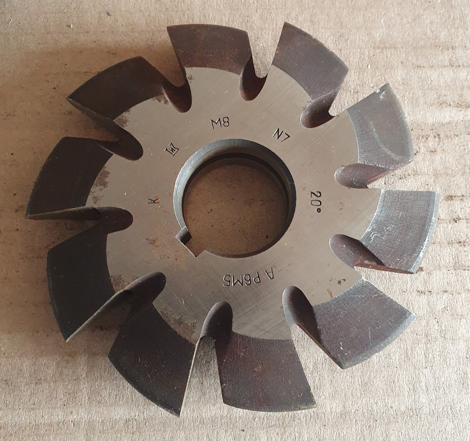 Involute Gear Cutter M8,0 PA 20° HSS M2.