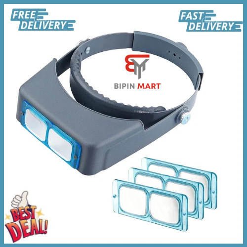 Optivisor Headband Magnifier Magnifying Glasses Close Work Headset Magnifying