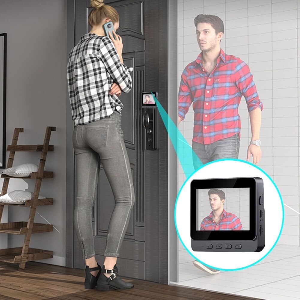 4.3" Screen Wireless Video Doorbell Phone Security IR Camera Door Bell Intercom