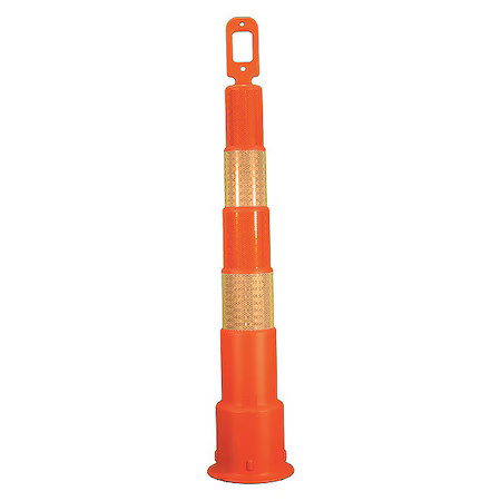 Zoro Select 03-750-6Hi Trim Line Channelizer, Hdpe, High-Intensity Prismatic,,