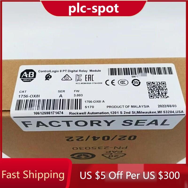New Factory Sealed AB 1756-OX8I ControlLogix 8 Pt Digital Relay Module 1756OX8I