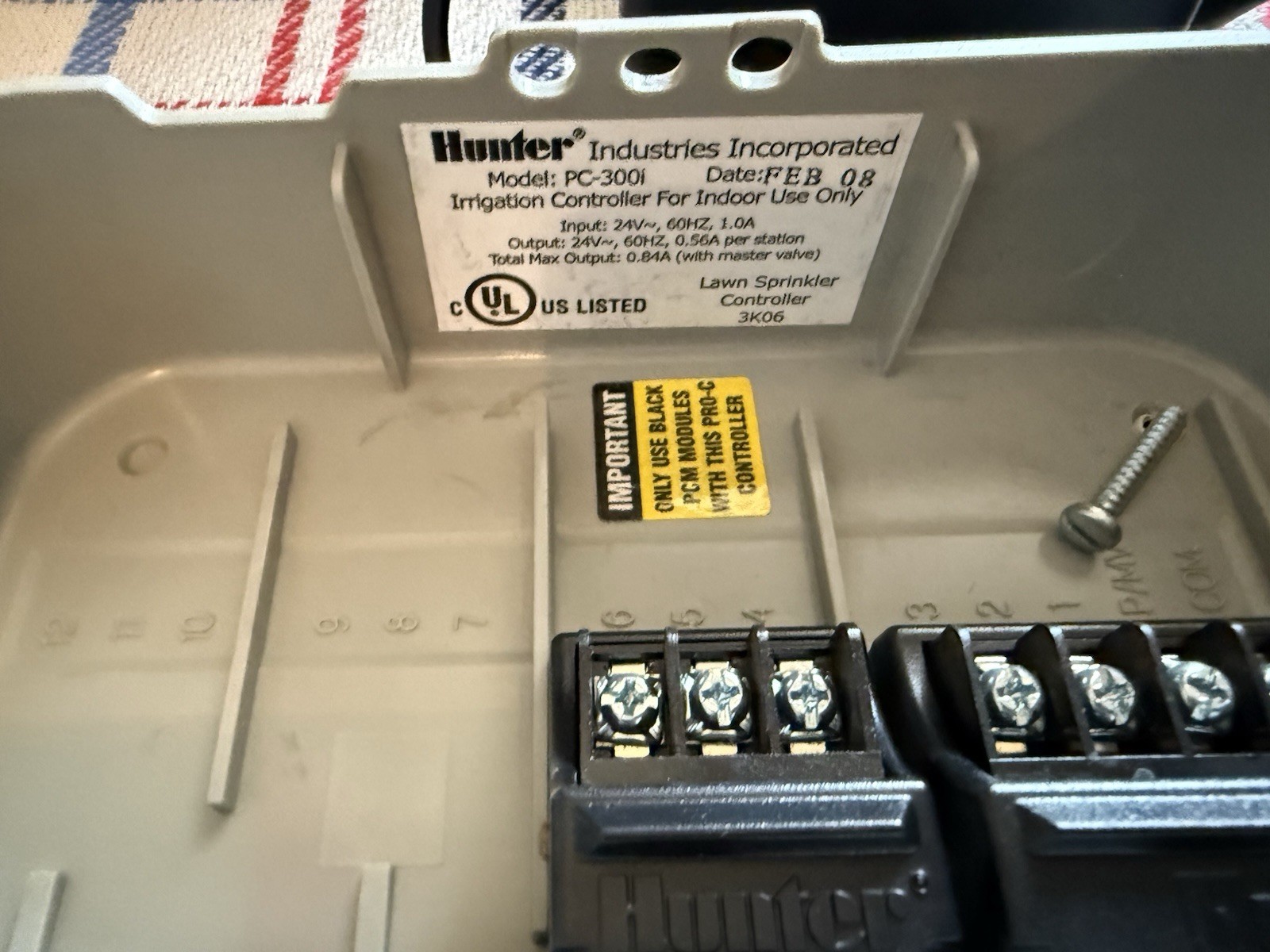 Hunter Pro-C Irrigation Sprinkler Controller PC-300i