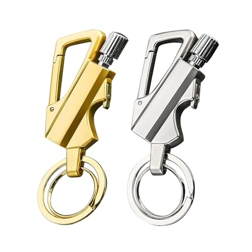 2 Pack Permanent Match Infinity Lighter, Multitool Keychain Bottle Opener,
