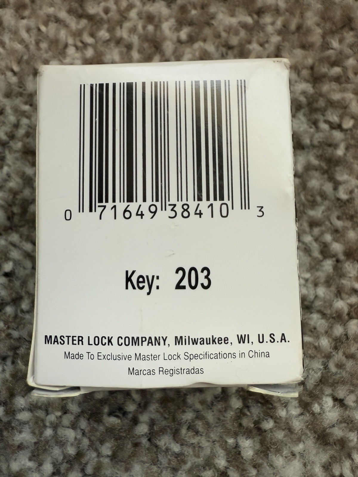 QTY 18 Master Lock Padlock 500KA Key 203 NEW
