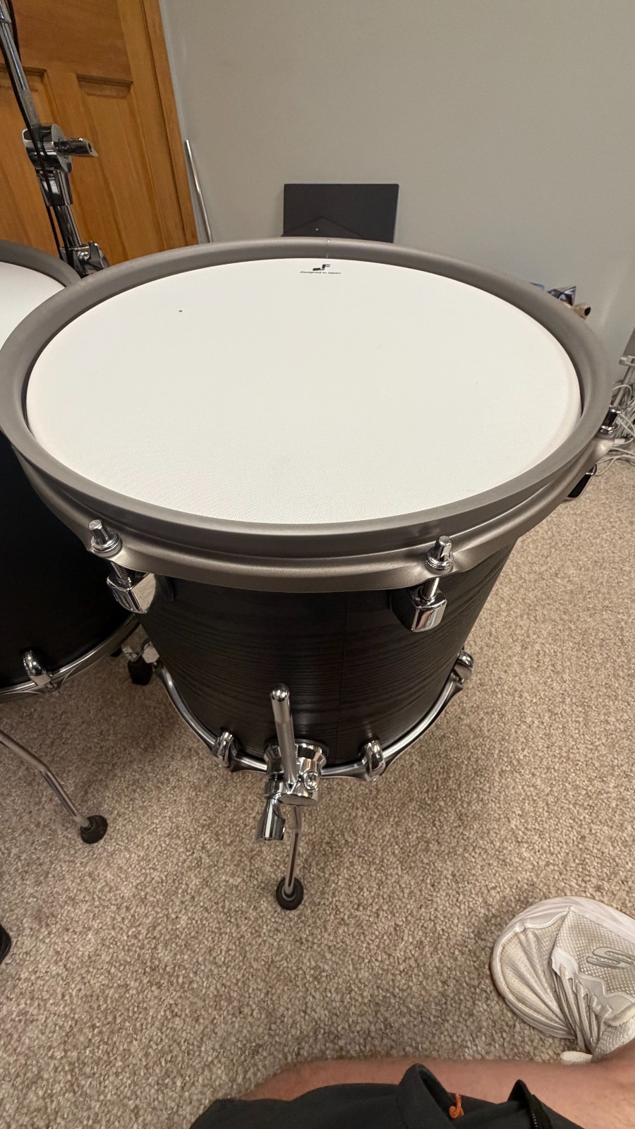 Used - EFNOTE 5X Acoustic Designed Electronic Drum Set Black Oak Wrap