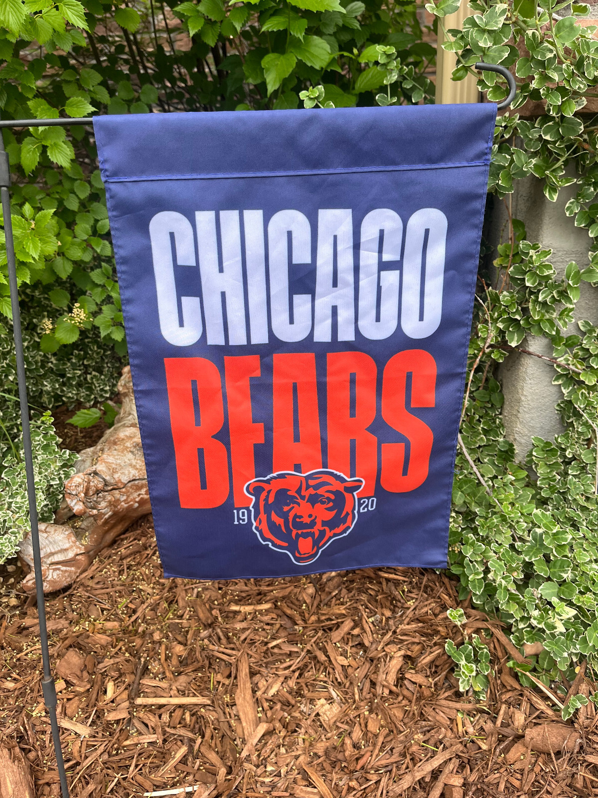 Chicago Bears Double Sided Garden Flag Banner 12 x18