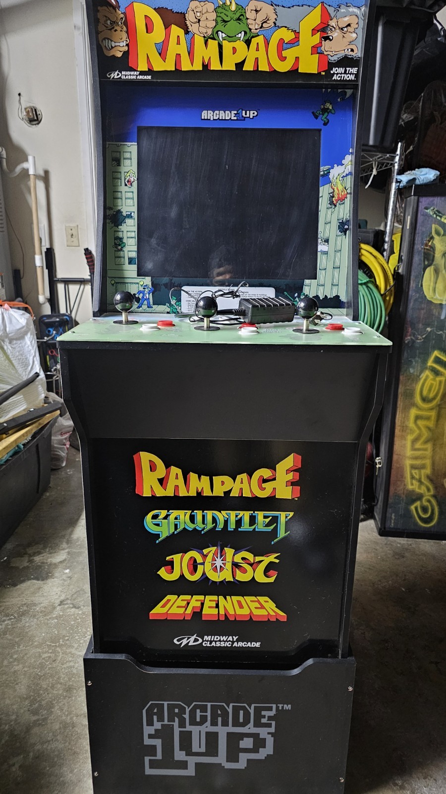 Arcade1Up Rampage Midway Classic Arcade Cabinet w/ Cover (2019)