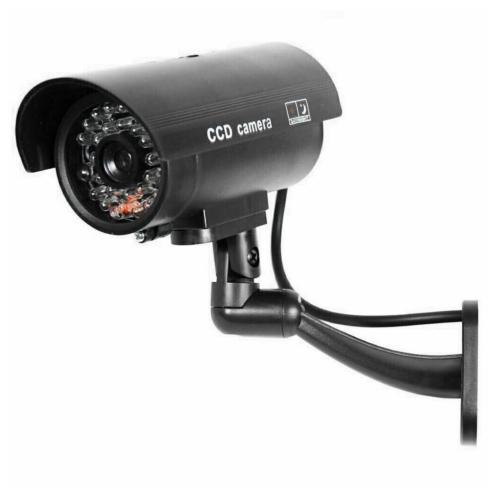 Wireless Fake CCTV Camera Outdoor Dummy Security Waterproof IR LED