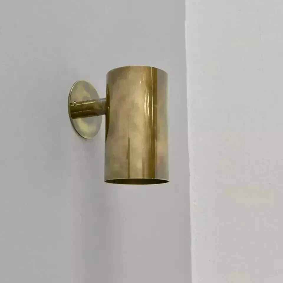 Stilnovo Style Single Shade Bulb Raw Brass Sputnik Wall Lamp Beside Wall Sconce!