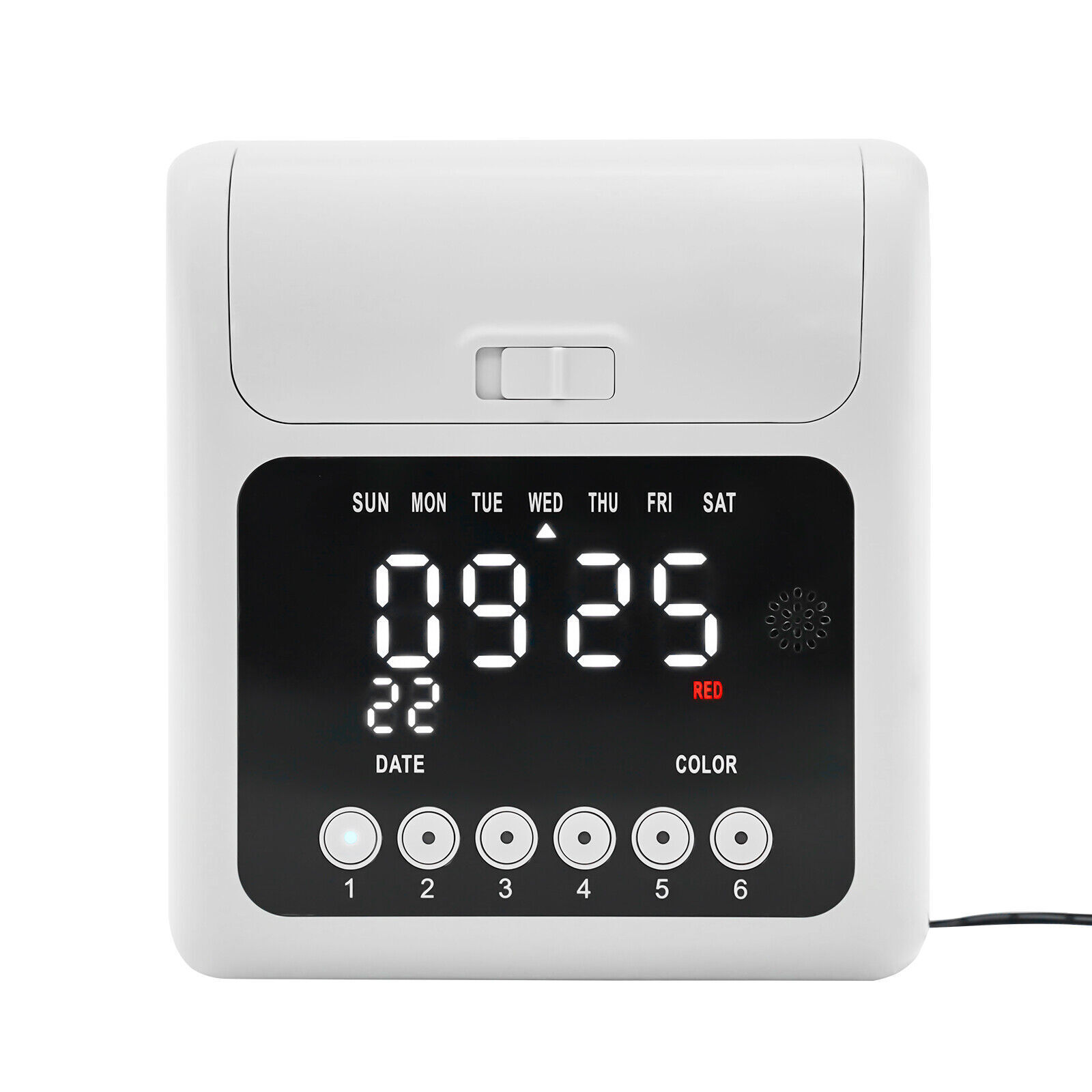 Employee Time Clock Card Machine Calculating Attendance Punch Built-in Music New