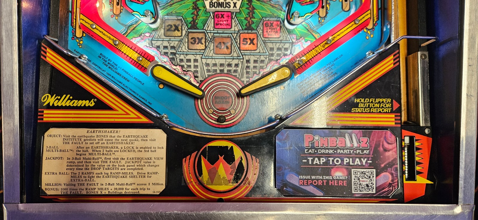 Earthshaker Pinball by Williams - 2442