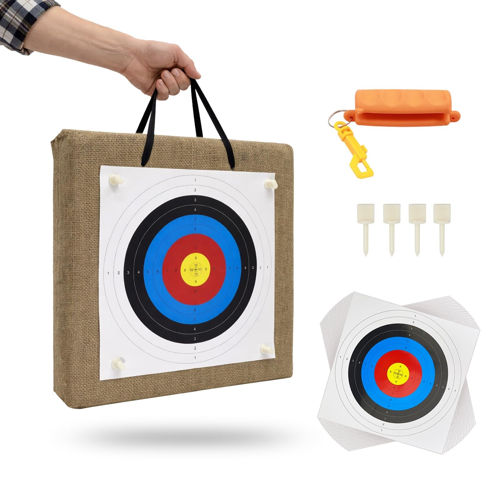 20 Inch Archery Target 4.7" Thick Straw for Recurve Compound Bows - Backyard