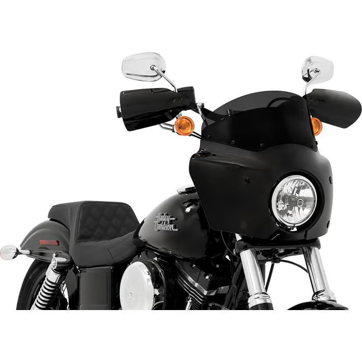 Memphis Shades Windshield for Road Warrior Fairing - 7in. - Dark Black Smoke