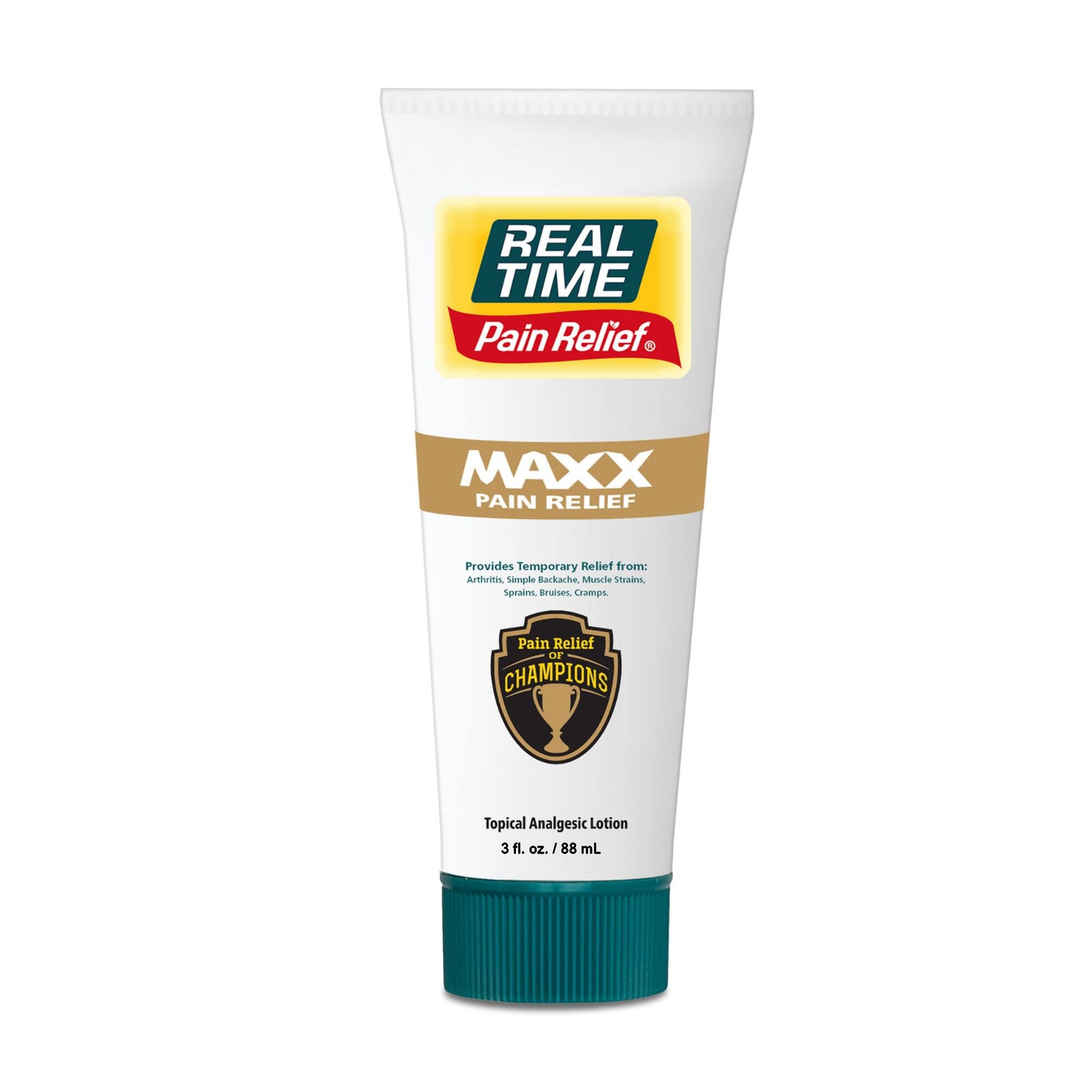 3 Fl Oz, Real Time Pain Relief Maxx - 3oz Tube | Intensive Formula With 18...