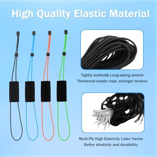 Thickened Fishing Finder Cover Straps - Adjustable Bungee - Green