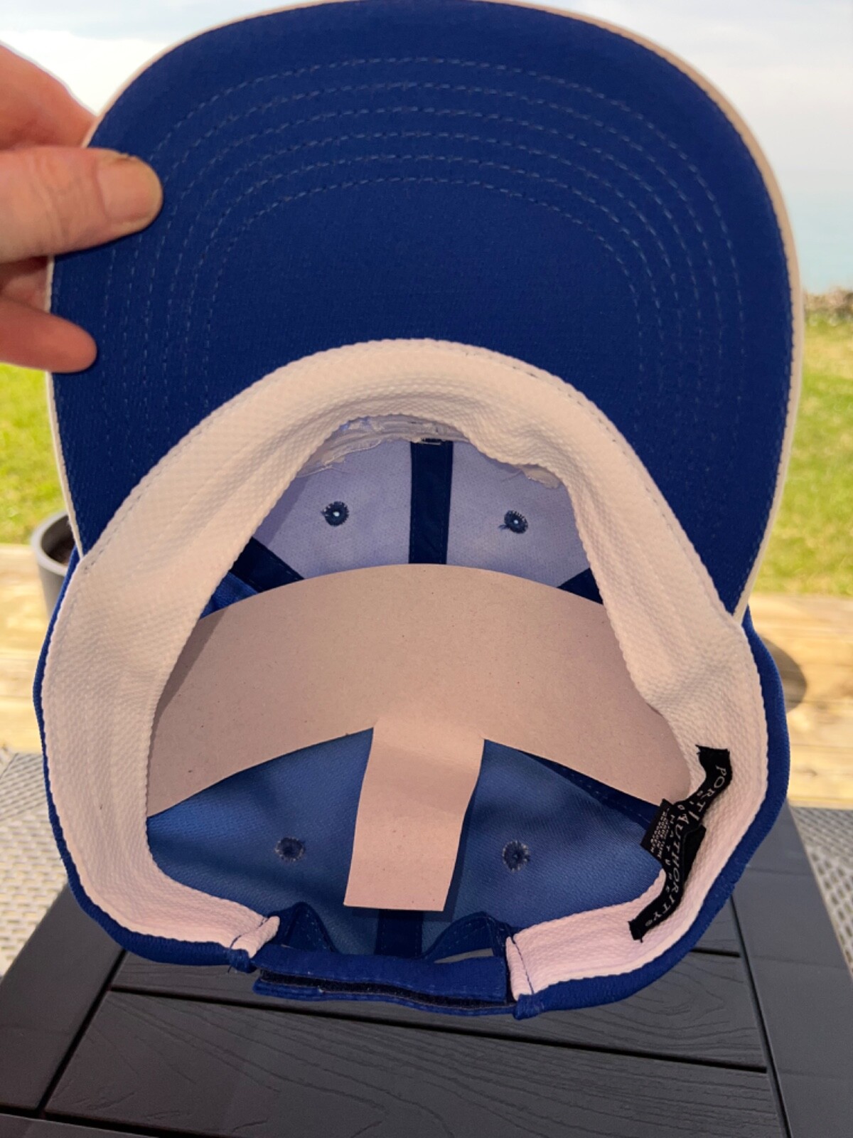 Orbital Energy Services A PSG Co. Royal Blue/white Hat Cap Hook Loop EUC