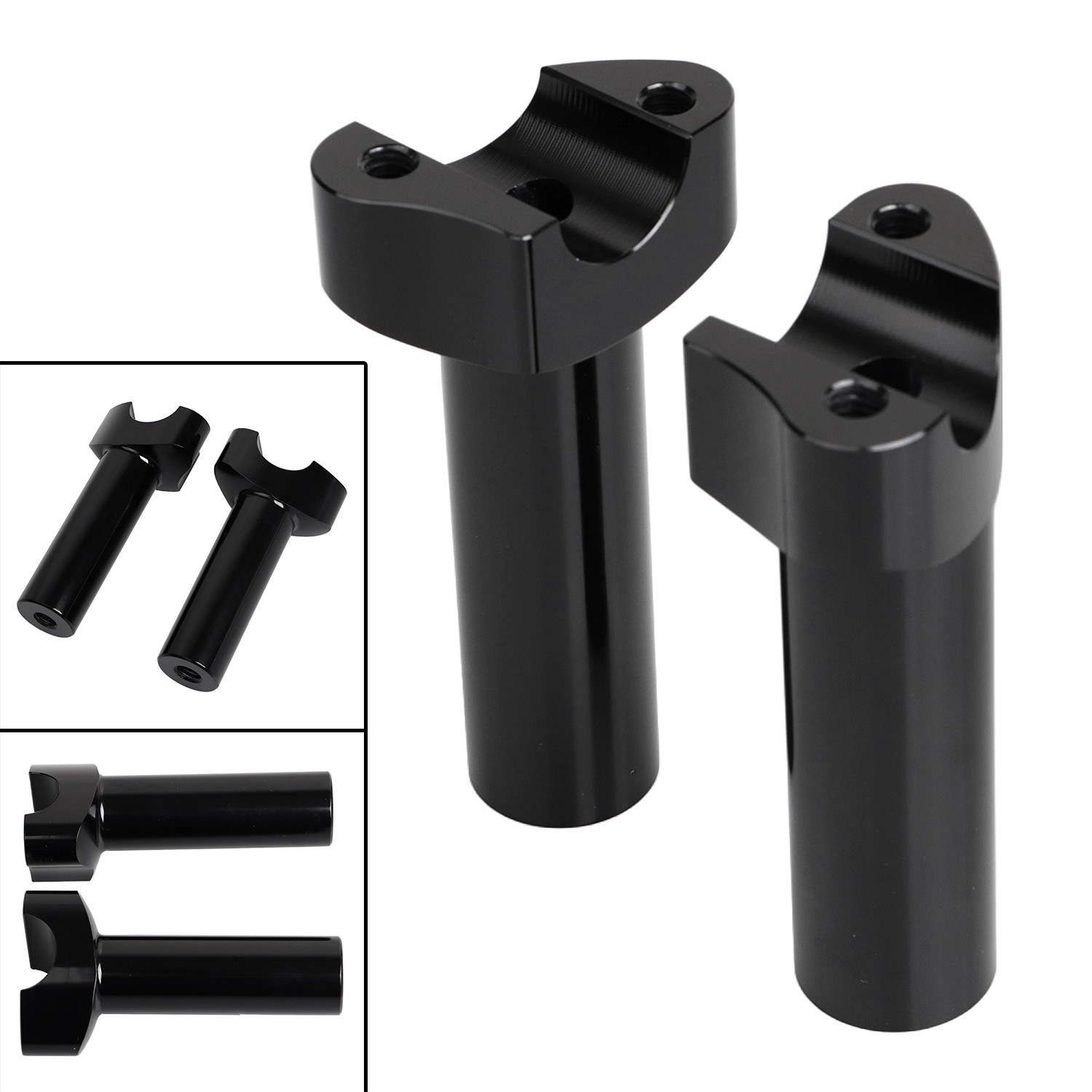 4.5" Straight Handlebar Risers For Harley Heritage Softail Night Train Road King