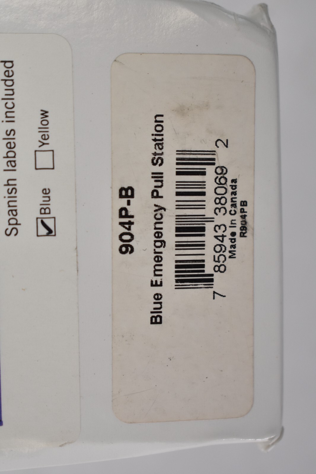 RCI Emergency Pull Station Override Device For Electromagnetic Lock Blue