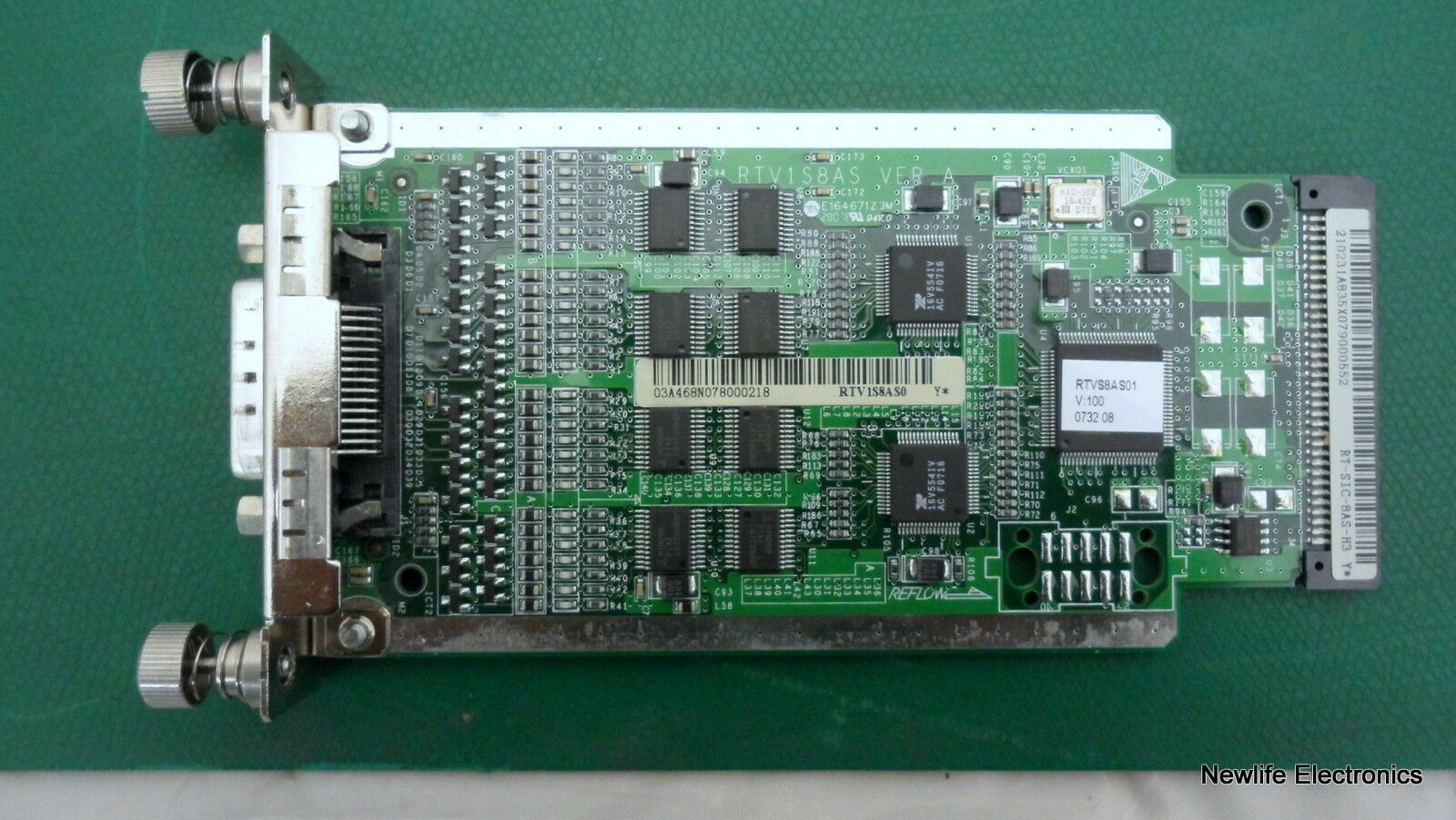 HP JF281-61101 MSR 8-Port Asynchronous Serial SIC Module JF281A