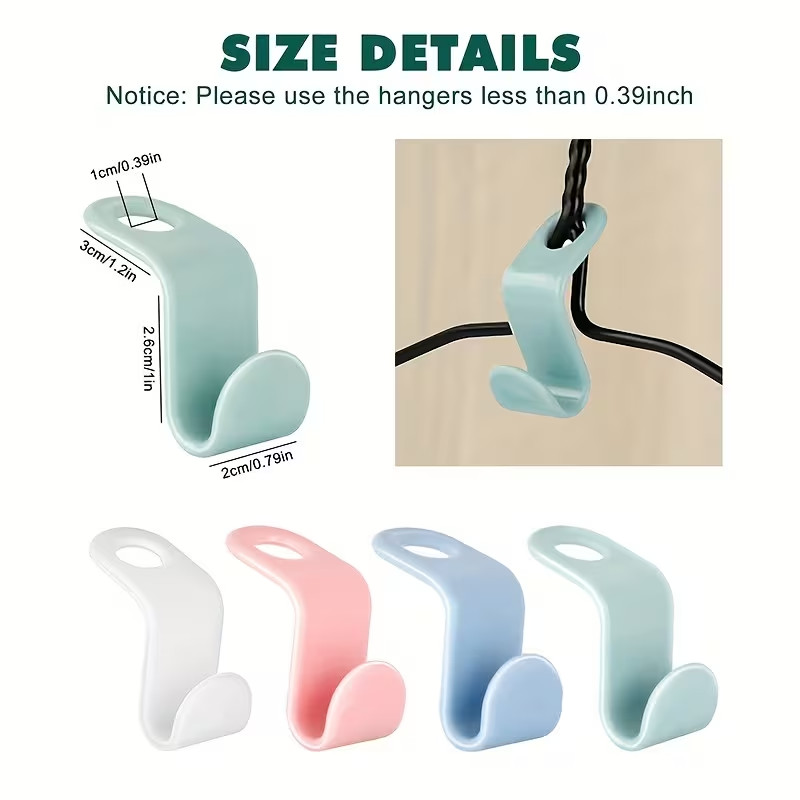 Magic Hanger Connector Hooks Multi-functional Closet Space Saving Clothes Hooks