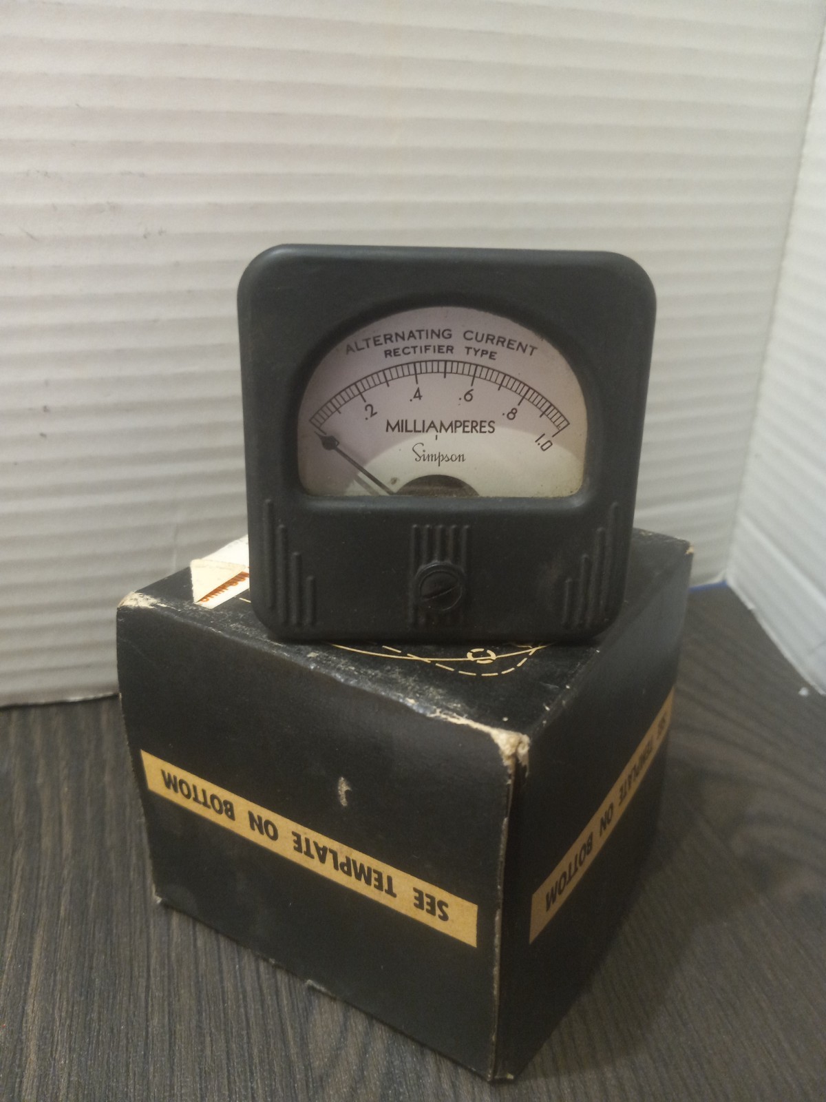 Simpson Alternating Current Rectifier Type Milliamperes Meter