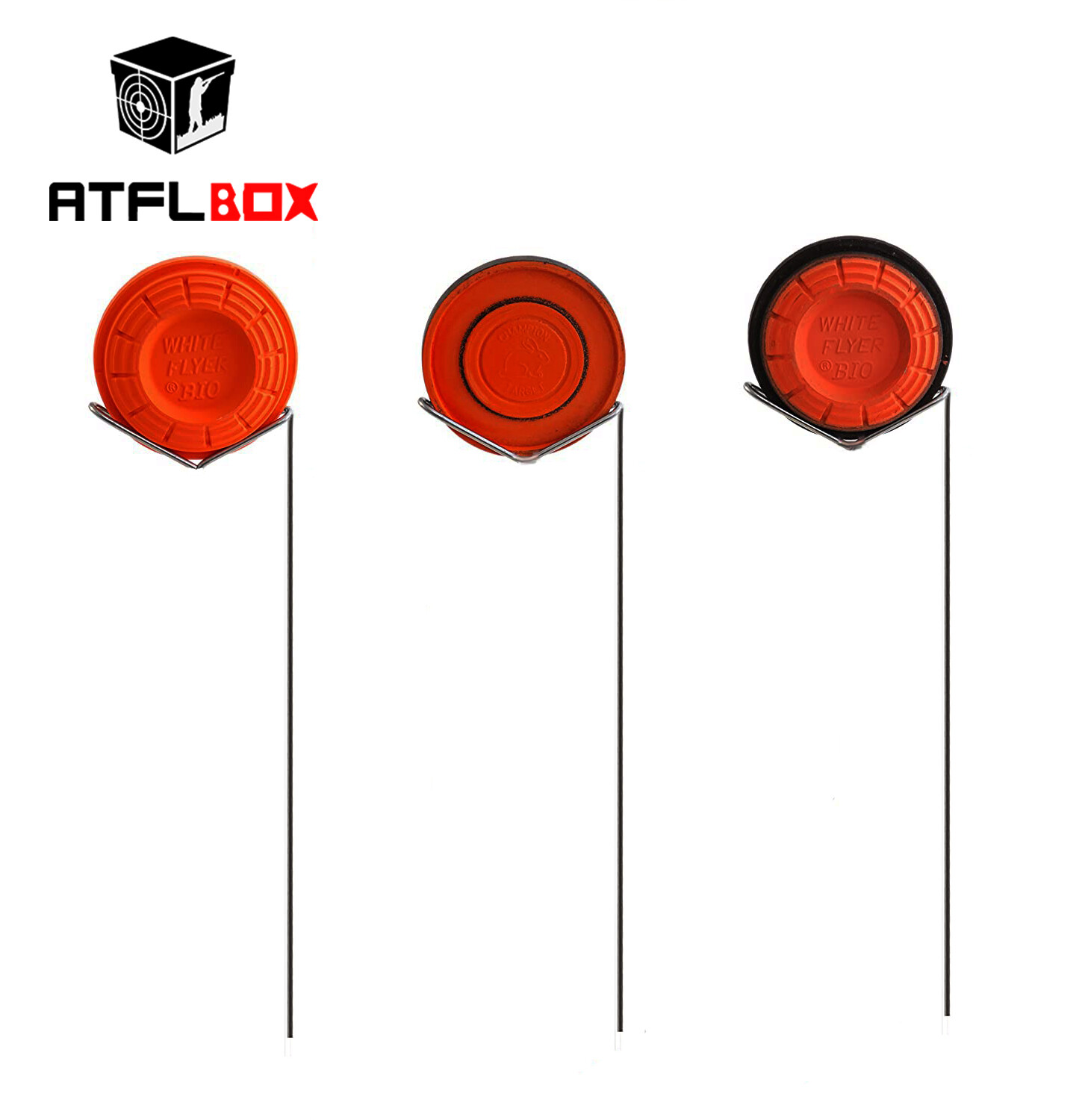 Atflbox Outdoors Clay Pigeon Holder,Target Practice Shooting Clay Stands 10 pack