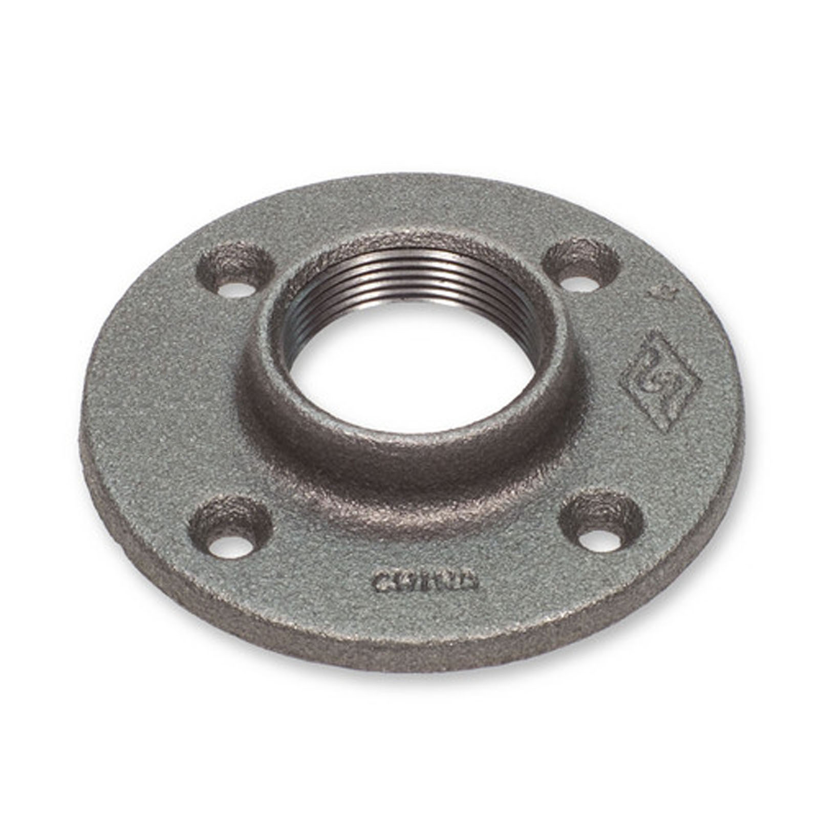1/4" BLACK MALLEABLE IRON FLOOR FLANGE fitting pipe npt