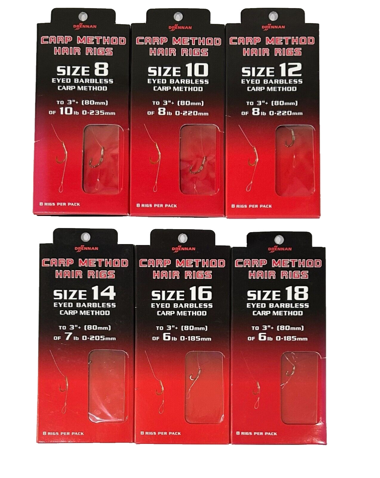 Drennan Method Hair Rigs Eyed Barbless