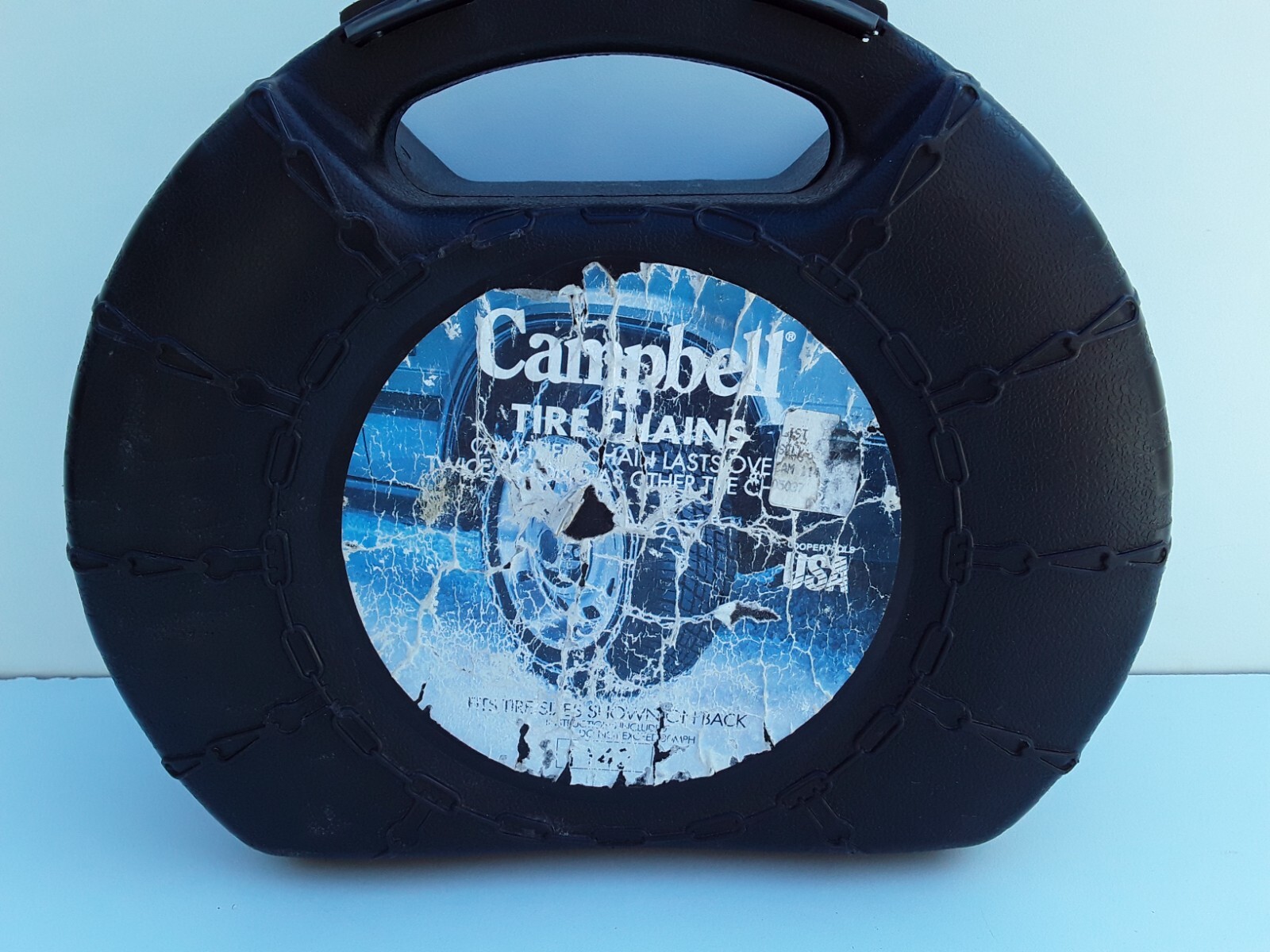 Campbell Tire Chains 1134 With Tightener & Manual In Case