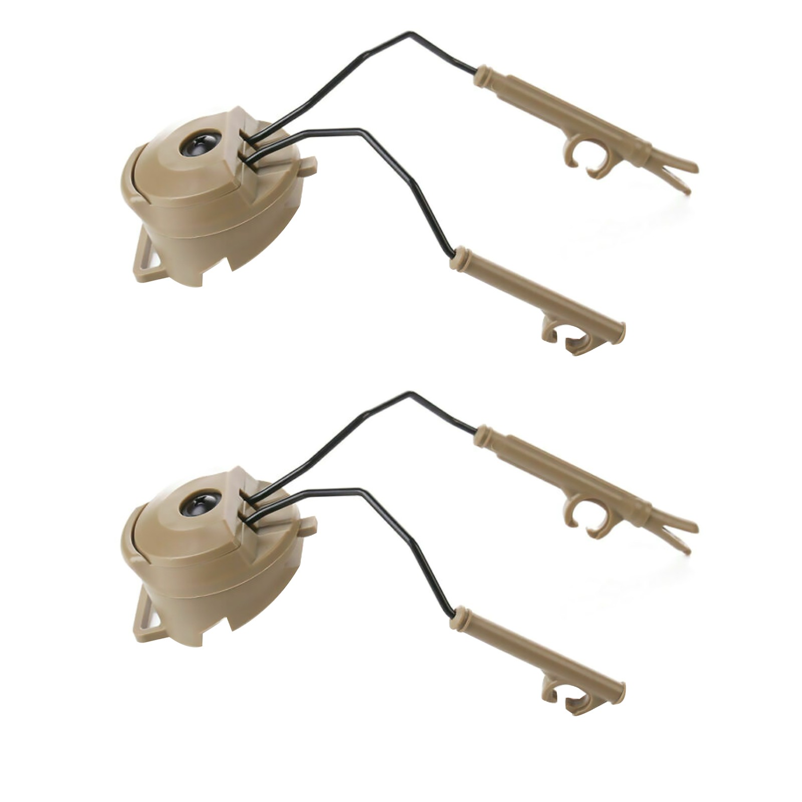 2x Tactical Military Headset Rail Adapter for FAST/ ACH / MICH / Sordin Helmet A