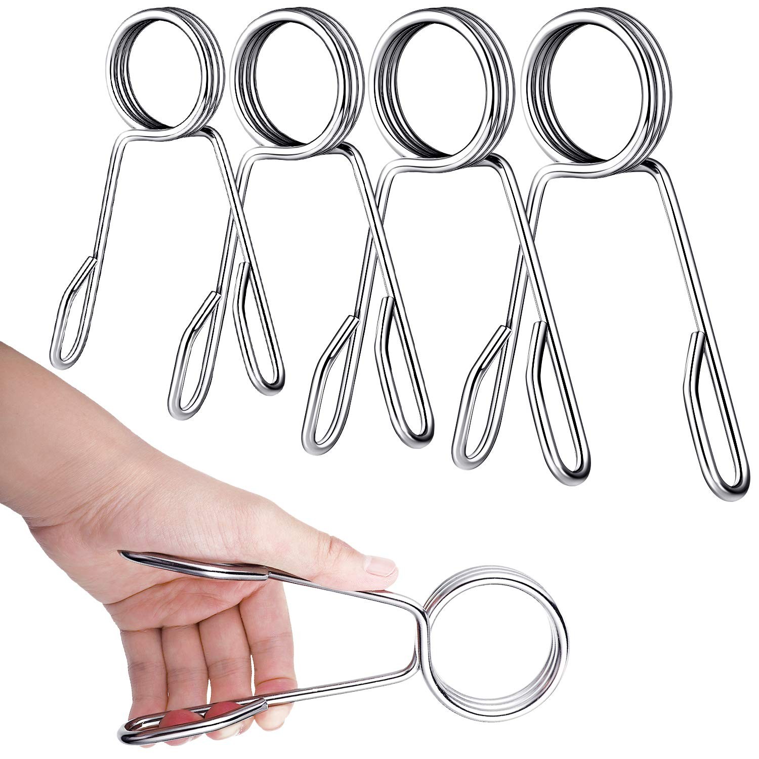 Sumind 4 Pieces 2 Inch Dumbbell Spring Collars Barbell Clamps Locking...